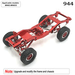 MN Series 82 82S Off-road Vehicle Parts - Metal Upgrade Accessories: Front and Rear Axles, Transmission Shaft, Tie Rods, Frame