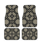 4Pcs Bohemian Car Floor Mats Anti-slip Heavy Duty Persian Carpet Dirty Resistant Car Decoration Car Floor Protector Rugs