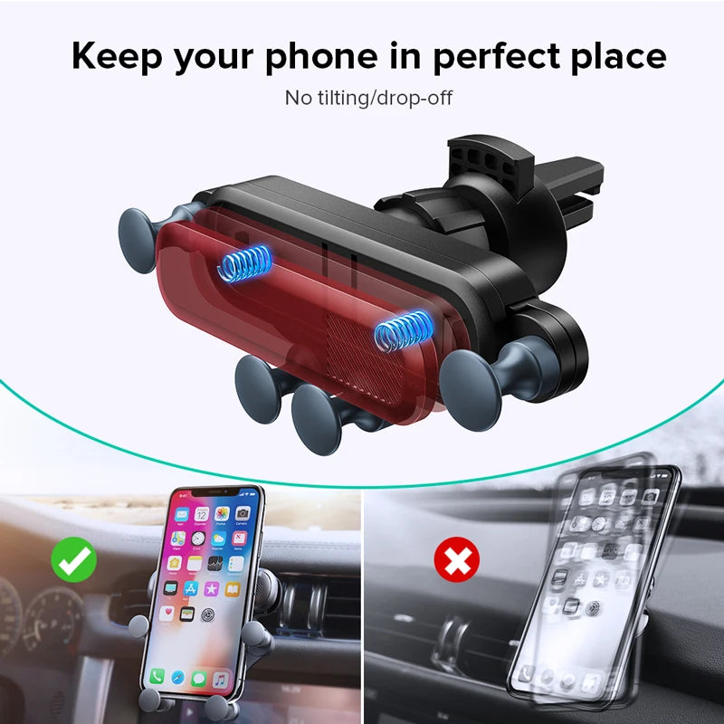 Gravity Car Phone Holder Air Vent Mount Cell Phone Holder in Car Mobile Support For i lifestyle view