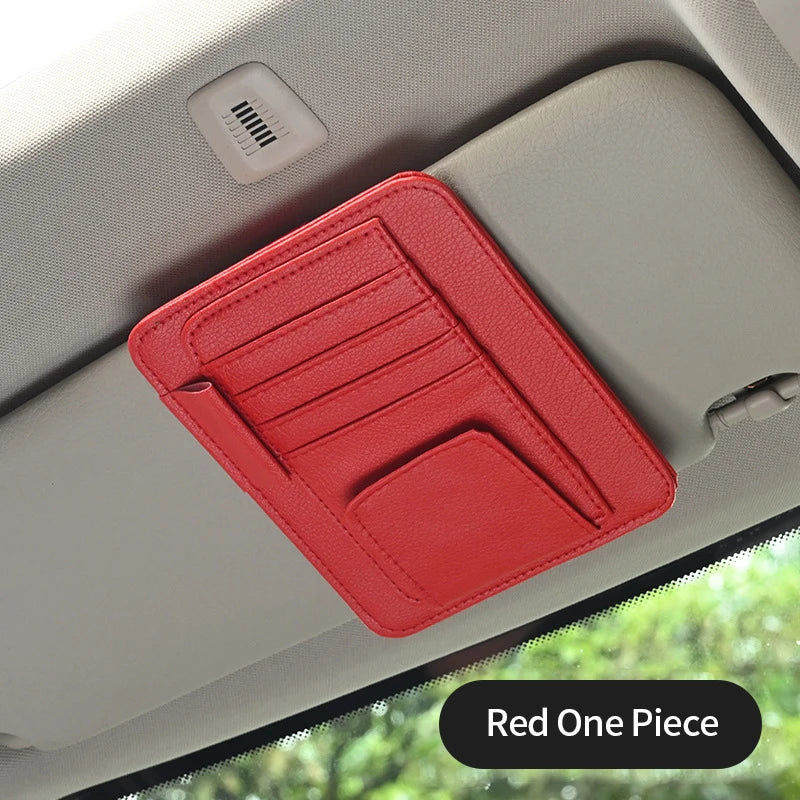 Car Sun Visor Organizer Multi-Pocket Storage Pouch