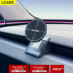 Lcars Is Suitable for the Updated Tesla Model 3 Highland 2024 and Model Y Juniper Car Phone Magnetic Mount, Car-Specific Air Vent Phone Holder, In-Car Air Vent Clip-On Soft Rubber Transparent Abs Multifunctional Navigation Su