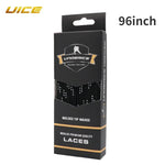 UICE Ice Hockey Shoelaces Box-Packed Ice Hockey Skate Laces 84/96/108/120in Dual Layer close-up view