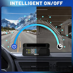 Solar Tire Pressure Monitoring System with 4 External Sensors | Real Time TPMS for Car R detail view