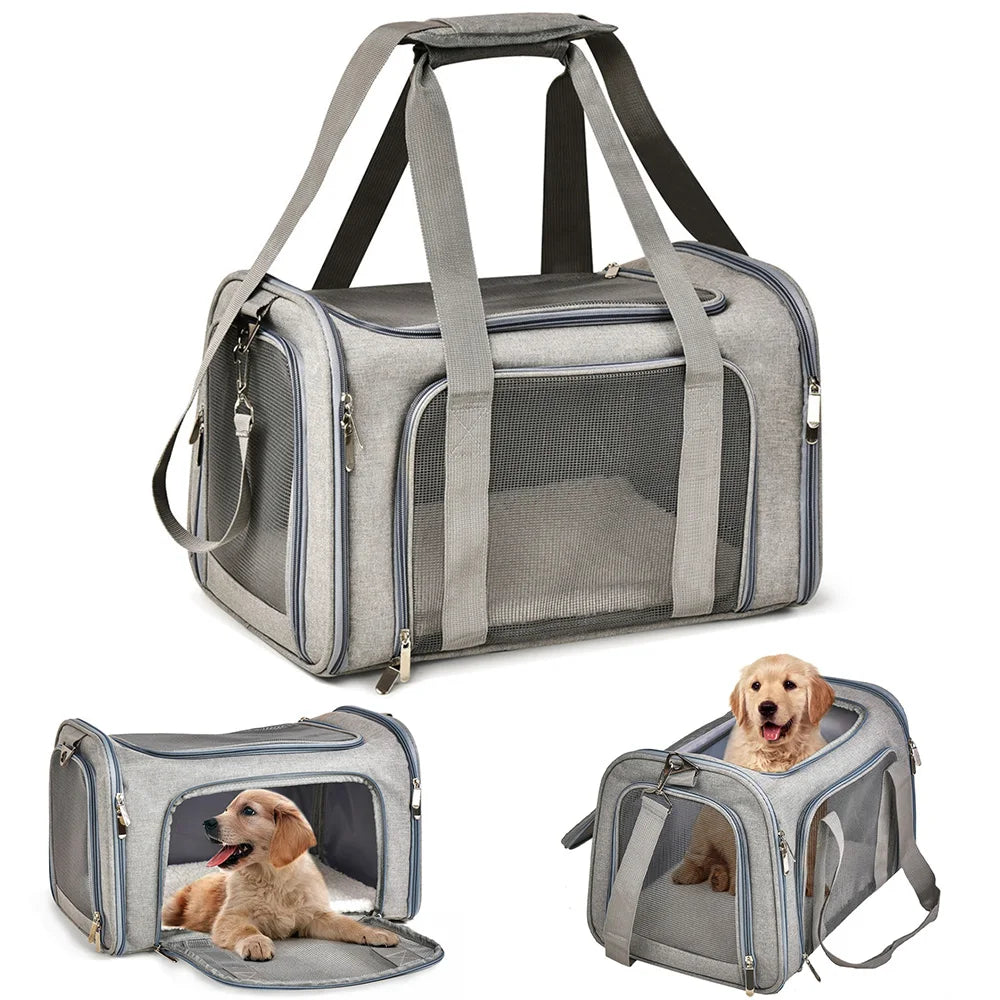 Soft Side Pet Carrier Backpack | Airline Approved Travel Bag for Small Dogs and Cats
