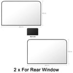Car Side Window Sun Shade | Magnetic UV Protection Curtains for Privacy and Heat Re additional angle
