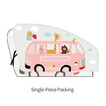 1Pcs Car Cartoon Cute Spaceman Magnet Side Window Sunshades Windshield Sunshade Rear lifestyle view