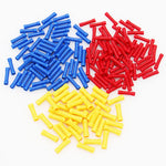 10/50/100 Pcs Straight Butt Wire Terminals Splice Insulated Crimp PVC Copper Tube Ele alternate view