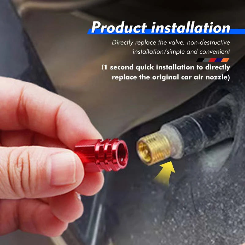 4PCS Car Wheel Tire Valve Stem Caps | Aluminum Alloy Dust Caps for Peugeot Models lifestyle view