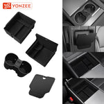 YZ Tesla Model 3 Highland 2024 Model Y Juniper 2025 Storage Box Center Armrest Hidden Box Cup Holder