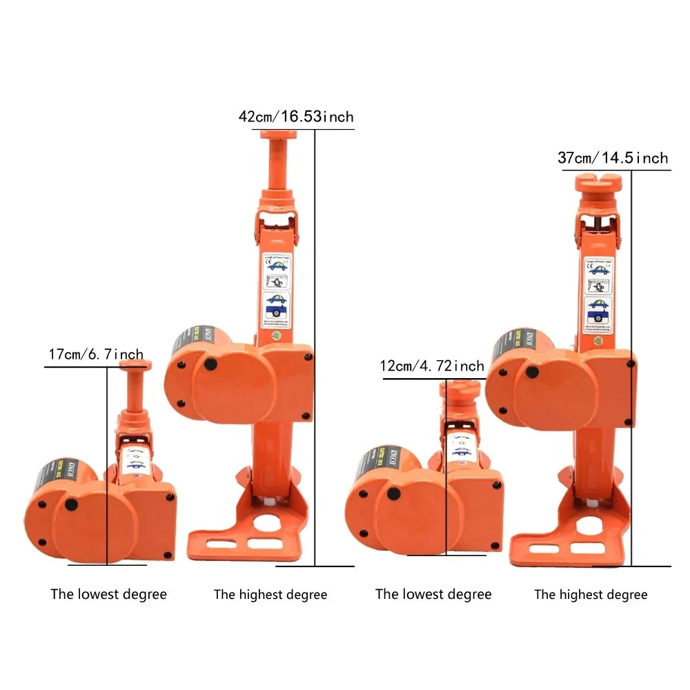 1 Set Portable DC 12V Car Jack 3Ton Electric Jack Auto Lift Scissor Automatic Sedan SU close-up view