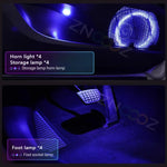 Car Interior RGB Ambient Light Kit – Bluetooth App Control, Music Sync, 6-in-1 to 22- lifestyle view