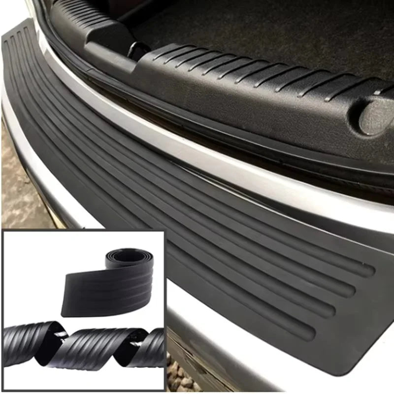 Universal Rear Bumper Guard PVC Rubber Protector Strip Car Trunk Door Sill Plate Prot alternate view