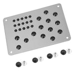 Car Floor Mat Foot Heel Scuff Plate Non-slip Carpet Patch Auto Alloy Silver Cover Ant alternate view