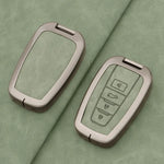 Leather Remote Key Chain Ring Case Cover Shell Protect For Toyota CHR Camry Corolla RAV4 detail view