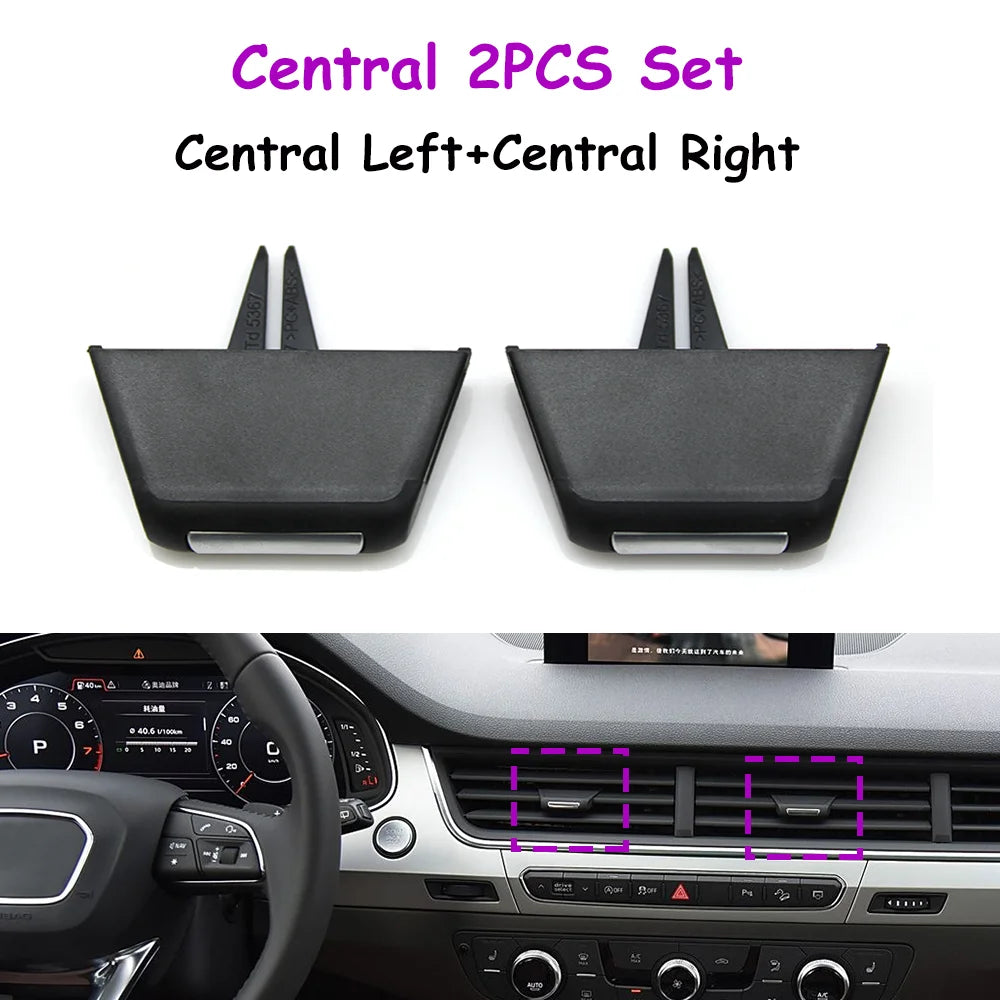 Q7 Car Interior Front Left Right Middle Air Vent Grille AC Tab Clip Slider Repair Kit For Audi 2016-2019 4M1820901