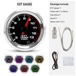 12V 52mm 7-Color Car Gauge Set | Universal Multi-Function Gauge for Boost, Temperat additional angle