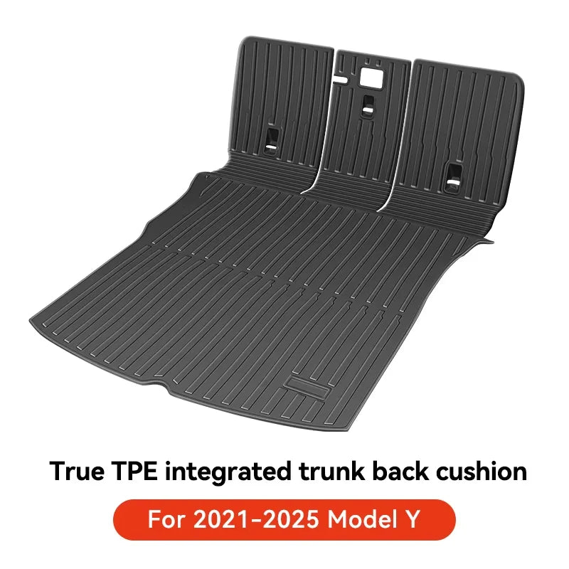 YZ for Tesla Model Y Juniper 2026 Floor Mats | All-Weather Protection Set with Door Si close-up view