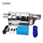 EPLUS Stainless Steel Remote Control Exhaust Vacuum Valve | Variable Silencer for Universal 51 63 76