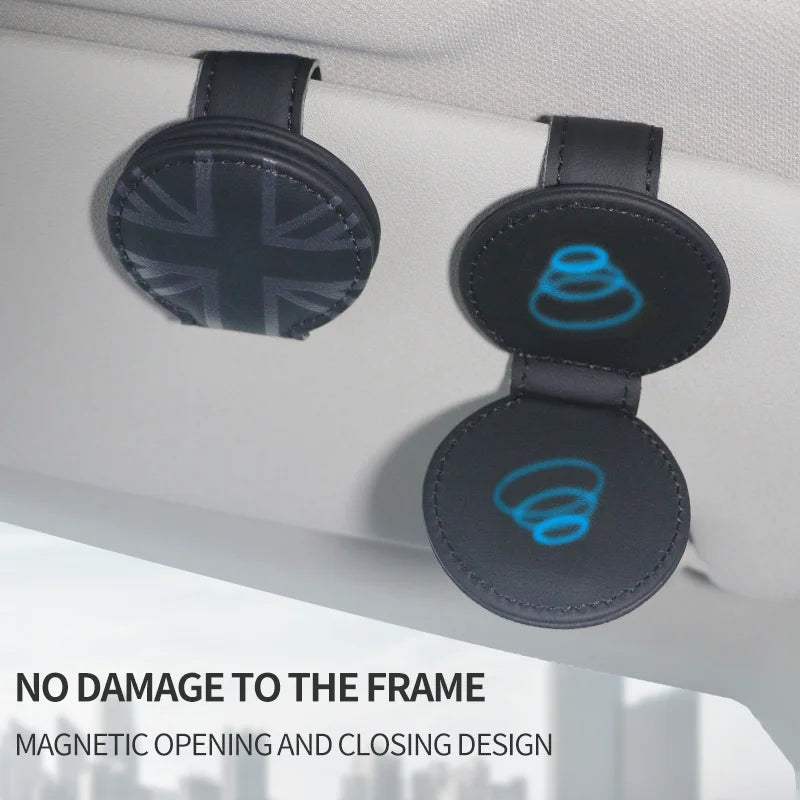 Car Glasses Case Sunglasses Holder For Mini Cooper F54 F55 F56 F60 R55 R56 R60 U25 F65 J01 Universal Storage Portable Clip
