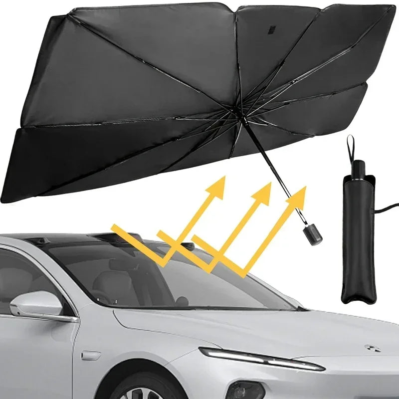 Foldable Car Windshield Sun Shade Umbrella alternate view