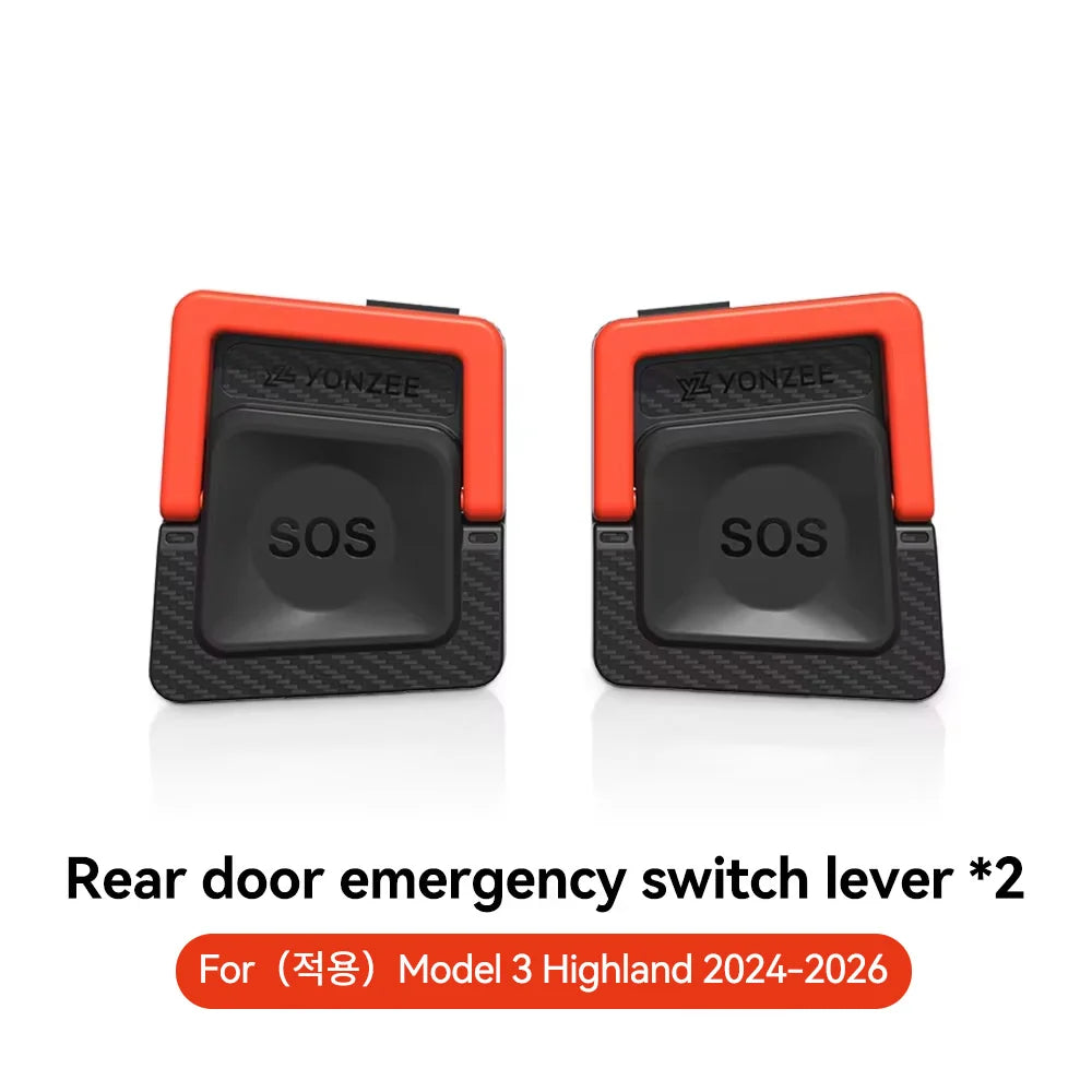 YZ Rear Door Emergency Safety Pull Rope | For Tesla Model Y/Juniper 2021-2026 & Model 3 detail view