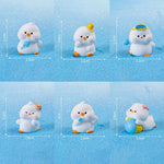 3/4/5/6/7pcs Anime Figure Little Yellow Duck Model Decor Cute Car Mounted Ornament Auto detail view