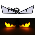 Universal Car LED Devil Eyes Light Demon Eyes Headlight Motorcycle Mini Turn Signal F lifestyle view
