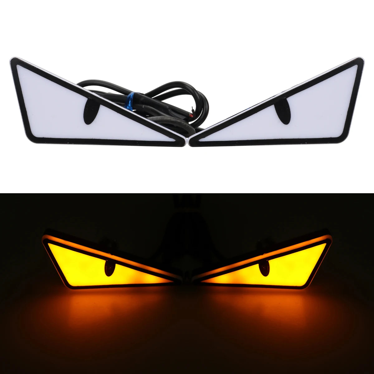 Universal Car LED Devil Eyes Light Demon Eyes Headlight Motorcycle Mini Turn Signal F lifestyle view