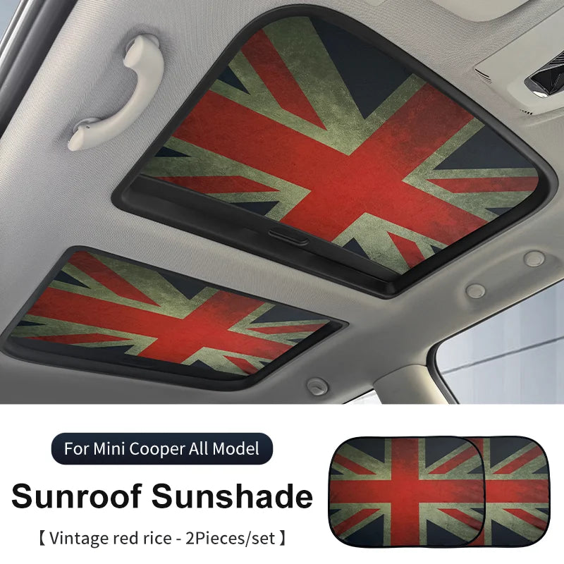 Mini Cooper Sunroof Sunshade Cover | UV Protection Heat Shield Foldable additional angle