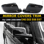 For 1999-2008 BMW E65 E66 E67 E46 Coupe E46 Cabrio 1Pair Car Rearview Mirror Covers Trim Caps 51167074235 51167074236