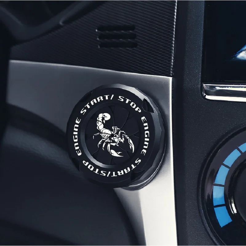 Car Engine start Button Cover Car Interior Decor Engine Ignition Start Switch Protective Cover Motorcycle Start Ring