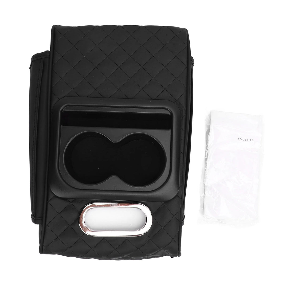 Car Center Console Armrest Pillow Memory Foam Auto Armrest Box with Cup Holder Tissue Box for SUVs Trucks and Cars