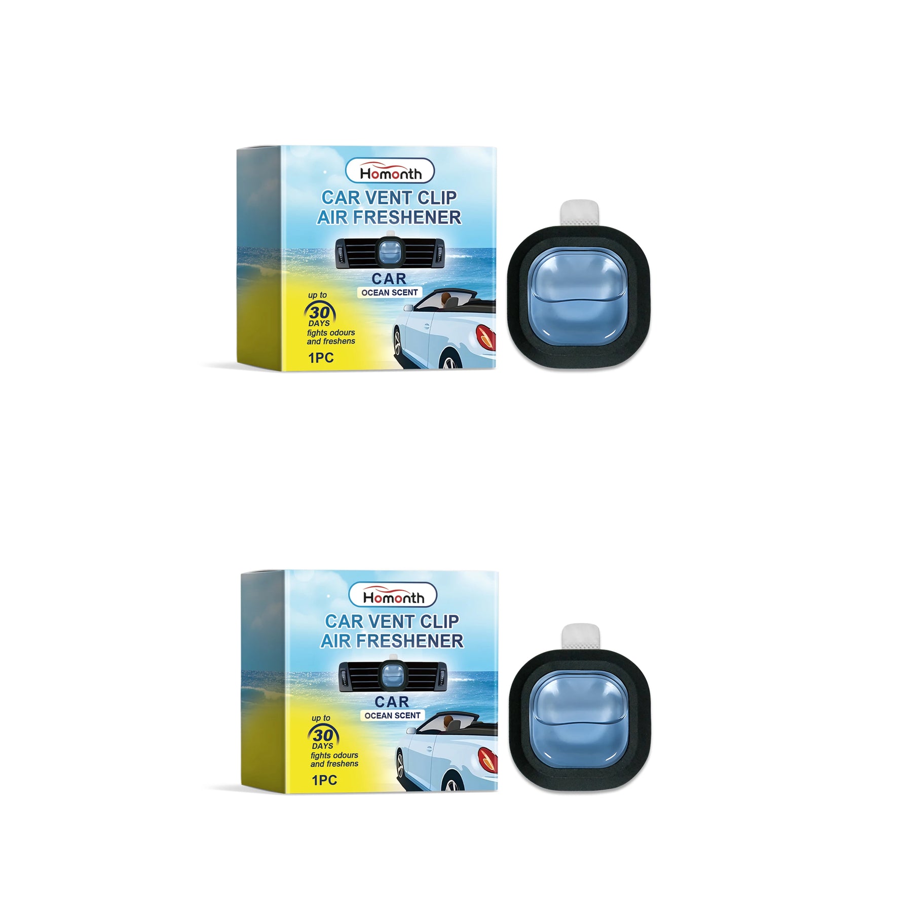 Car Vent Air Freshener, Long-Lasting Fresh Scent, Car Deodorizer, Comfortable and Refreshing Air Fragrance