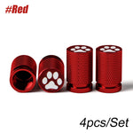 4Pcs Tire Valve Stem Cap Cover Set | Metal Tire Air Caps with O-Ring for Cars Trucks lifestyle view