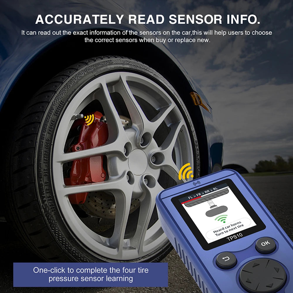 Car Tire Pressure Monitoring System Universal TPS10 Relearn Tool TPMS Reset Tool for alternate view
