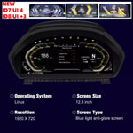 12.3 Inch LCD Digital Instrument Cluster Dashboard | For BMW 3 Series F30 F31 GT F3 additional angle