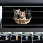 Cat Car Air Outlet Perfume Clips Air Outlet Aroma Diffuser Ventilation Clip Car Interior Decoration Car Air Freshener Diffuser
