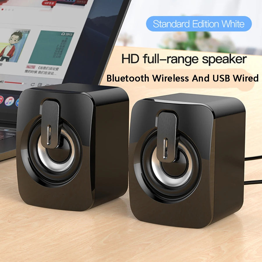 AyeBeau USB Computer Speaker | 2.0 Stereo Desktop Soundbar for PC Laptop detail view