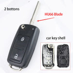 2 3 Bottons Car Key Fob Case Shell Housing for Volkswagen Vw Beetle/Caddy/Eos/Golf/Je alternate view