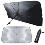 Car Windshield Sunshade Umbrella Silver UV Resistant Folding detail view