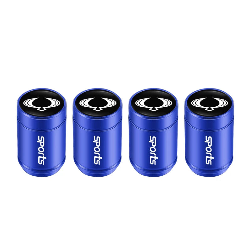 4Pcs Metal Tire Valve Caps | Dust Proof Aluminum Alloy Car Accessories alternate view