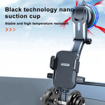 Car Phone Holder Windshield Dashboard 360° Rotation GPS Navigation Extension Rod close-up view