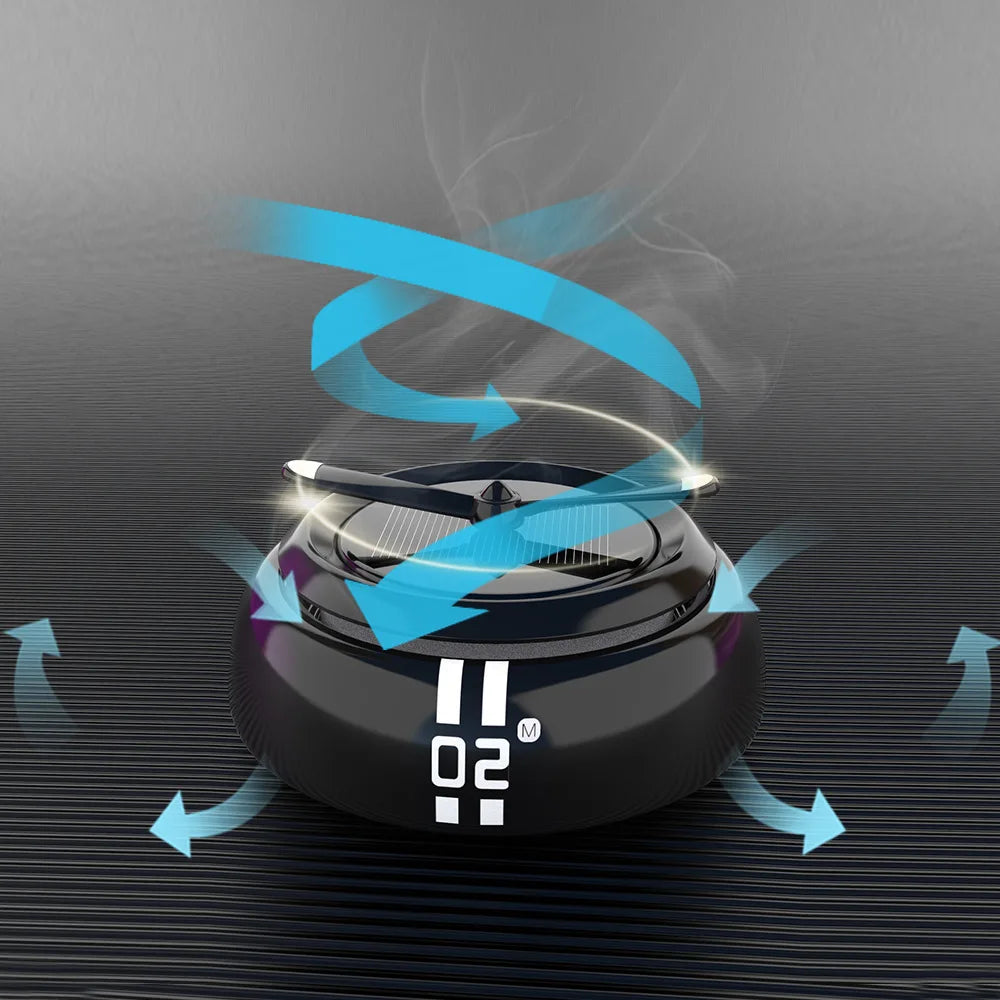 New Style Solar Powered Car Perfume Fashionable and Personalized Car Interior Decorations Long-Lasting Remove Odor Air Freshener