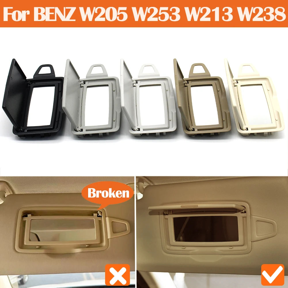 Car Sun Shade Visor Glass Cover Makeup Mirror Holder Replacement For Mercedes Benz C E GLC Class W205 W213 W238 W253 2058107404