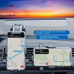 Adjustable Car Phone Mount | 360° Swivel Dashboard Cradle with Strong Suction detail view