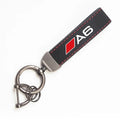 2026 Suede Key Ring Sport Car Keychain | Custom Gift With Emblem for Audi S Line A1 to A detail view