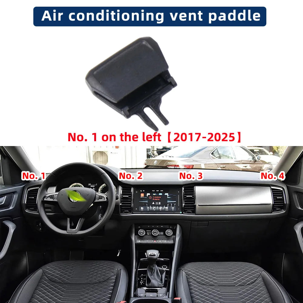 AC Air Vent Clip Repair Kit For Skoda Kodiaq 2017-2025 Front Rear Dashboard Air Vent Replacement 56G819701 56G819702 56G820951