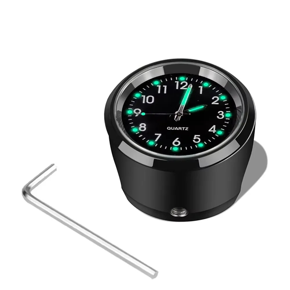 Motorcycle Handlebar Clock | Aluminum Refit Night Vision Waterproof Quartz Watch alternate view