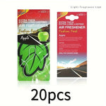 Natural Scented Tea Paper Car Air Freshener | Vanilla Perfume Leaf Shape Hanging Frag alternate view