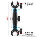 For Insta 360 X4 X5 Go Pro 13 12 11 10 9 DJI Action 6 Bicycle Motorcycle Selfie Sti additional angle